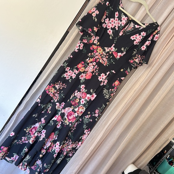 Julia Jordan floral faux wrap dress, 16 - Picture 5 of 7